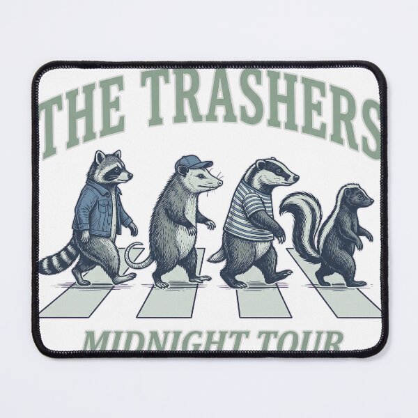 Item preview, Midnight Tour Nocturnal Animals Crosswalk Vintage Engraving T-Shirt designed and sold by KIDEnia.