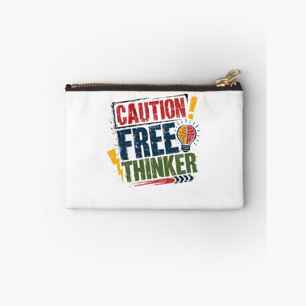 Item preview, Caution Free Thinker Independent Mind Critical Intellectual designed and sold by JonesFlora2025.
