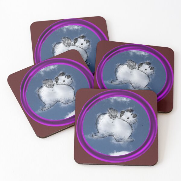 Item preview, Cloud looks like dog showing it’s butt drawing  designed and sold by QueenOfCorn.