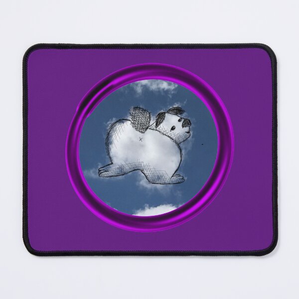 Item preview, Cloud looks like dog showing it’s butt drawing designed and sold by QueenOfCorn.