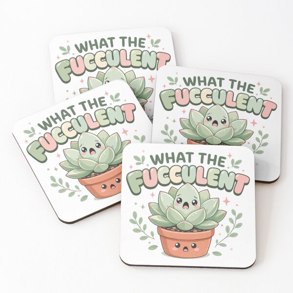 Item preview, What the Fucculent? | Funny Succulent Plant Pun T-Shirt designed and sold by rushaib.