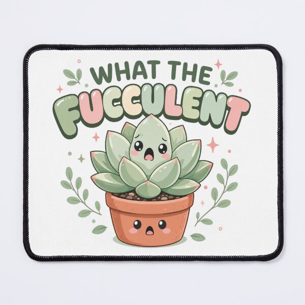 Item preview, What the Fucculent? | Funny Succulent Plant Pun T-Shirt designed and sold by rushaib.