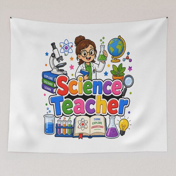 Item preview, Cute Science Teacher Rainbow Back To School STEM Educator Gift designed and sold by shemodas.