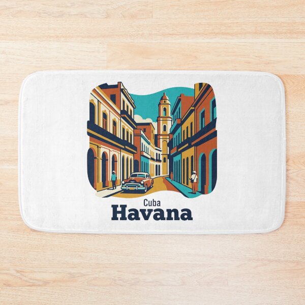 Item preview, Havana Old City Bold Retro Graphic Travel Art designed and sold by Inkworksbyshery.