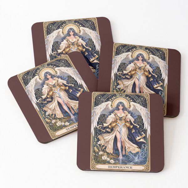 Item preview, Temperance Tarot Angel Water Alchemy designed and sold by MythicMood.