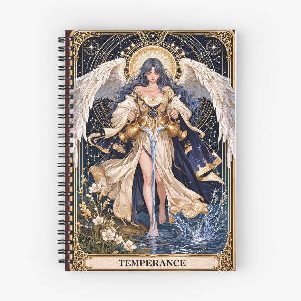 Item preview, Temperance Tarot Angel Water Alchemy designed and sold by MythicMood.