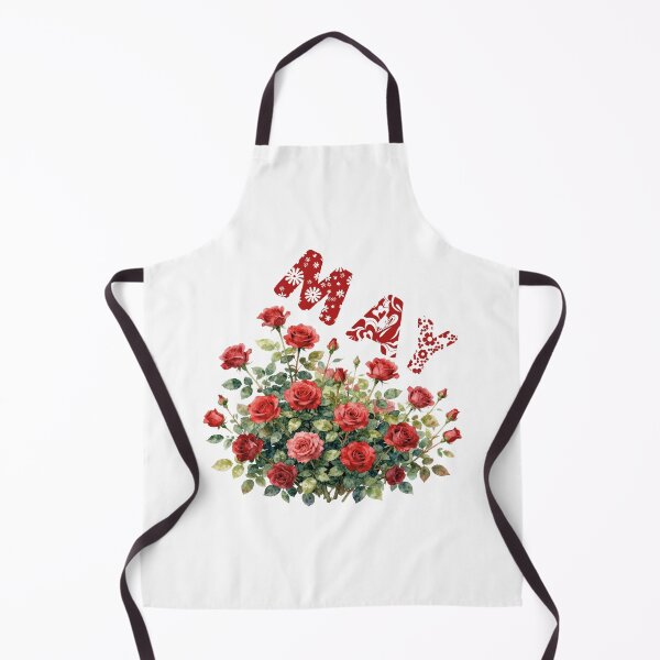 Item preview, May Birth Month Flower Red Roses Watercolor Aesthetic designed and sold by WildArtIT.