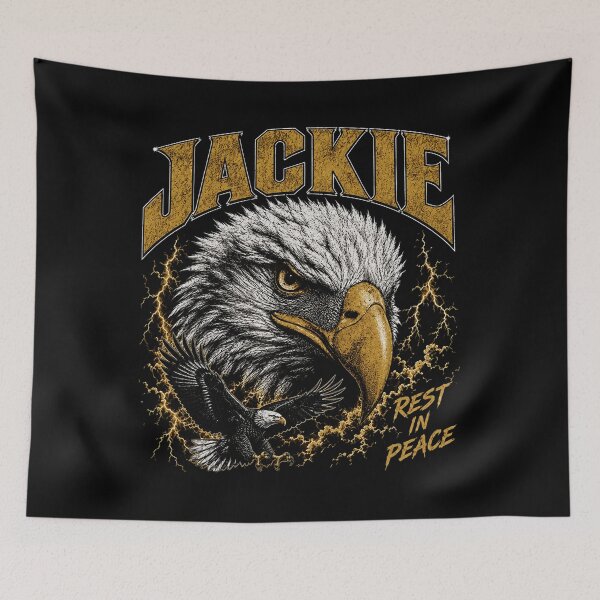 Item preview, Jackie The Bald Eagle RIP, Fly High Jackie designed and sold by WildHeartsStore.