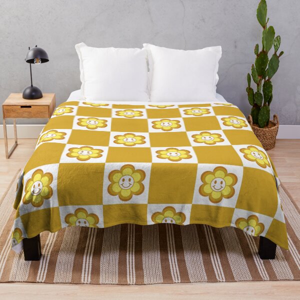 Item preview, Retro & Happy Flower Checkers designed and sold by Beeptea.