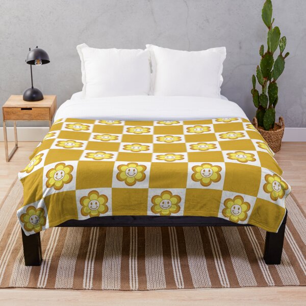 Item preview, Retro & Happy Flower Checkers designed and sold by Beeptea.