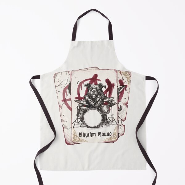 Item preview, Punk Rhythm Hound Drum Dog Special Edition for Light Textiles designed and sold by Shyla Marsare.