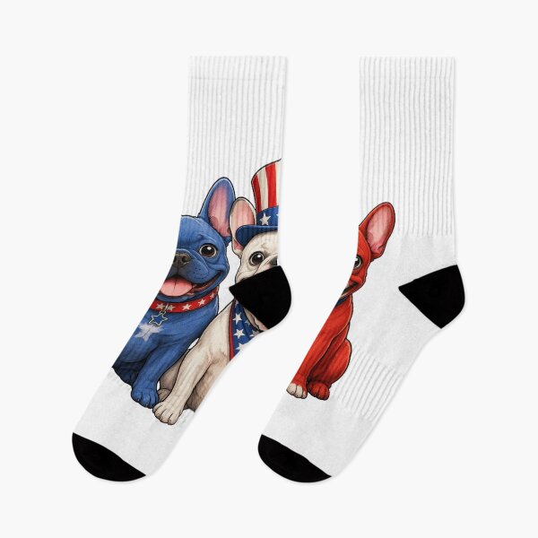 Item preview, Patriotic French Bulldog Trio designed and sold by Craftev.