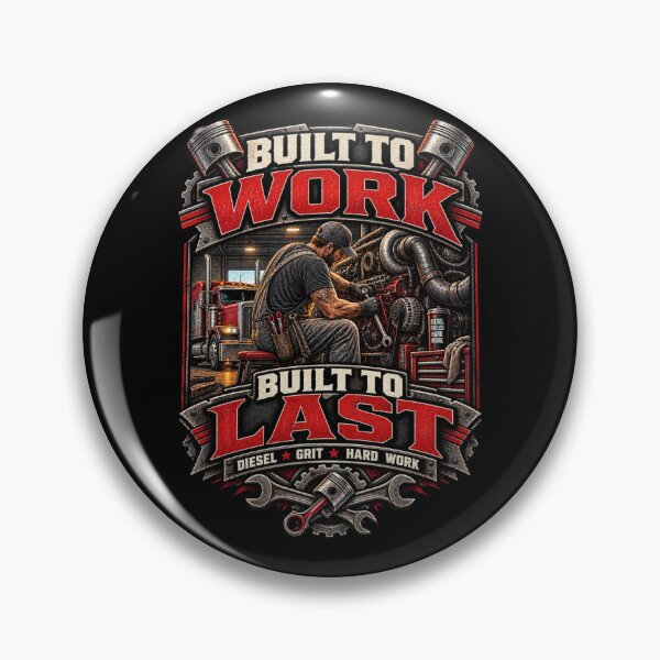 Item preview, Bulit To Work Built To Last - Vintage Diesel Mechanik T-Shirt designed and sold by DomKo10.