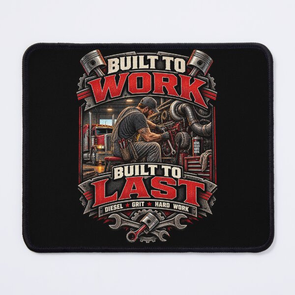 Item preview, Bulit To Work Built To Last - Vintage Diesel Mechanik T-Shirt designed and sold by DomKo10.