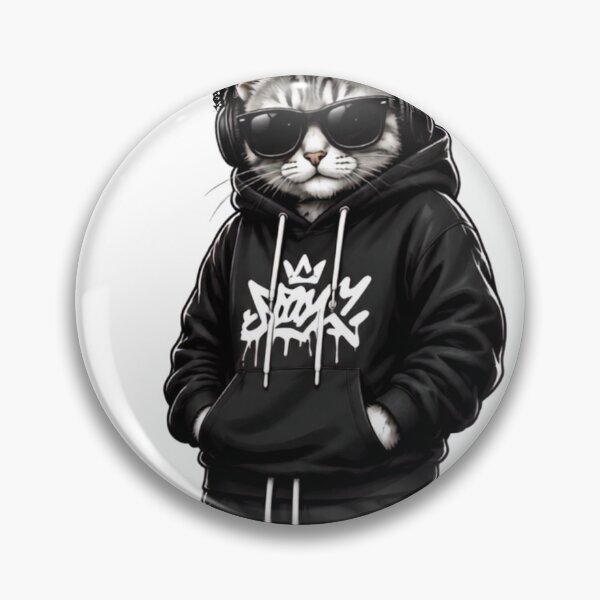 Item preview, Savage Cool Cat Streetwear Hoodie Sunglasses designed and sold by WelLarsDigitals.