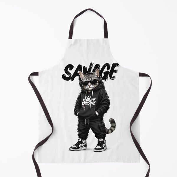 Item preview, Savage Cool Cat Streetwear Hoodie Sunglasses designed and sold by WelLarsDigitals.