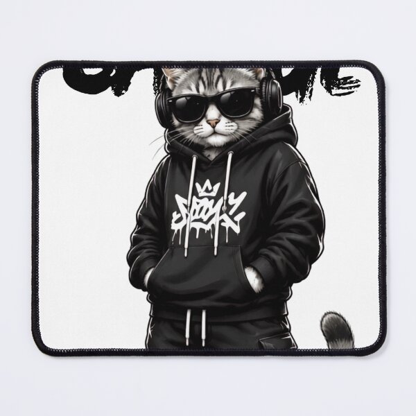 Item preview, Savage Cool Cat Streetwear Hoodie Sunglasses designed and sold by WelLarsDigitals.