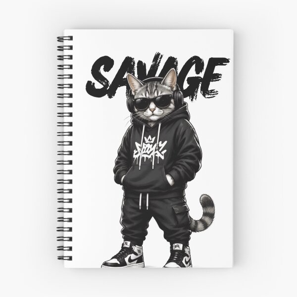 Item preview, Savage Cool Cat Streetwear Hoodie Sunglasses designed and sold by WelLarsDigitals.