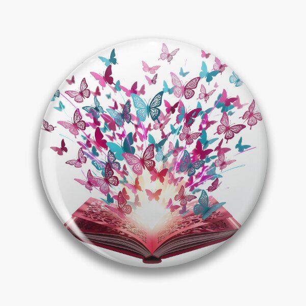 Item preview, Magical Red Book with Colorful Butterflies designed and sold by Marcu Ioachim.