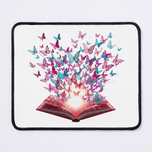 Item preview, Magical Red Book with Colorful Butterflies designed and sold by Marcu Ioachim.