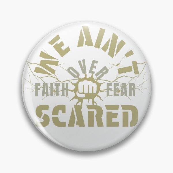 Item preview, We Ain't Scared Faith Over Fear Christian Streetwear designed and sold by Bezuiden.