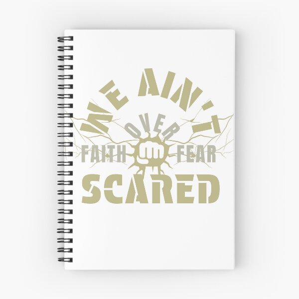 Item preview, We Ain't Scared Faith Over Fear Christian Streetwear designed and sold by Bezuiden.