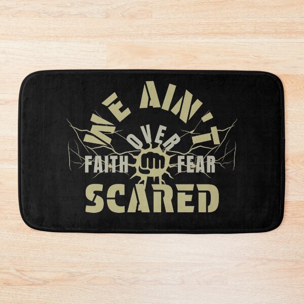 Item preview, We Ain't Scared Faith Over Fear Christian Streetwear designed and sold by Bezuiden.