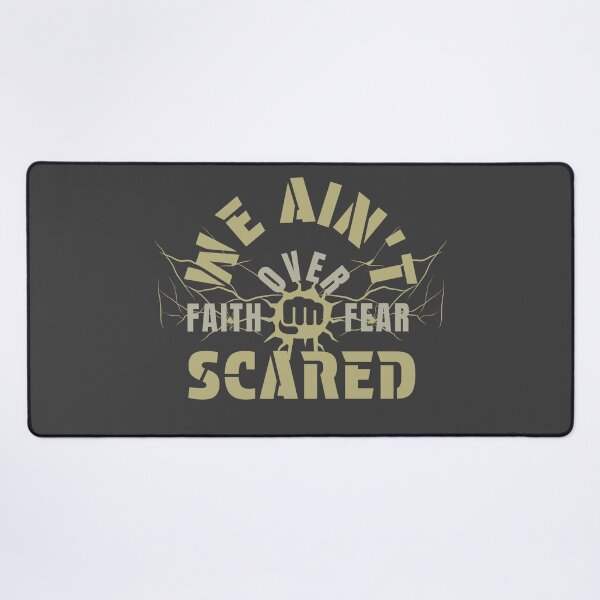 Item preview, We Ain't Scared Faith Over Fear Christian Streetwear designed and sold by Bezuiden.