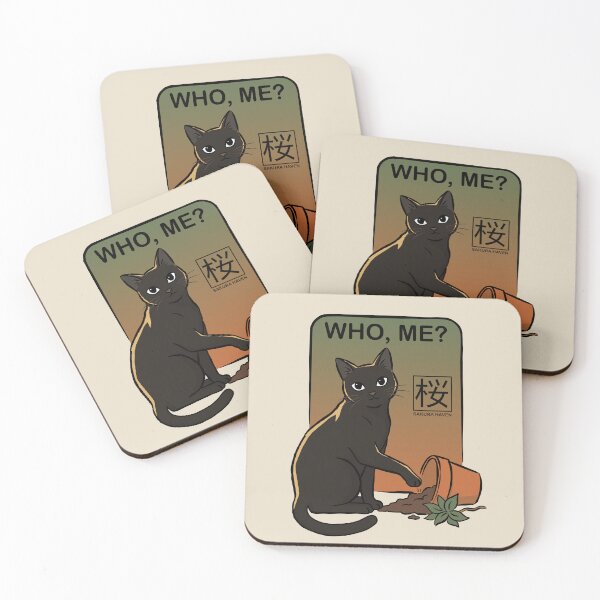 Item preview, Innocent Black Cat Plant Disaster designed and sold by SakuraHaven.