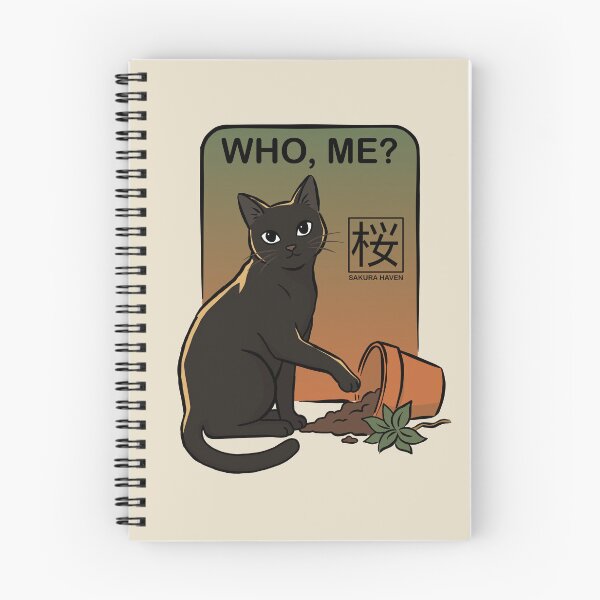 Item preview, Innocent Black Cat Plant Disaster designed and sold by SakuraHaven.