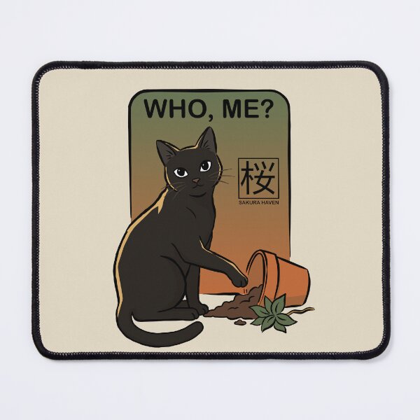 Item preview, Innocent Black Cat Plant Disaster designed and sold by SakuraHaven.
