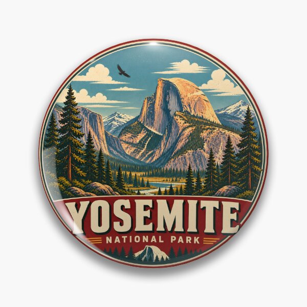 Item preview, Yosemite National Park Vintage Travel Sticker designed and sold by WAUZ.