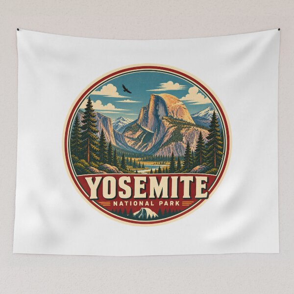 Item preview, Yosemite National Park Vintage Travel Sticker designed and sold by WAUZ.