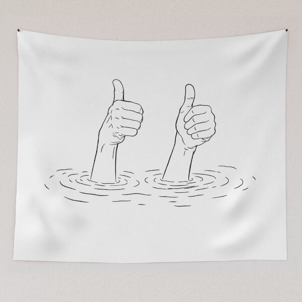 Item preview, Barely Surviving but Everything is fine - adult humor graphic (black) designed and sold by ZERO-MIND.