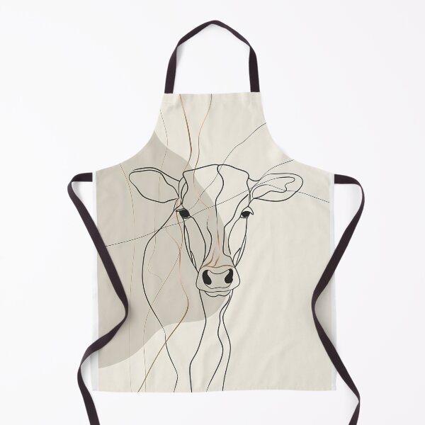 Item preview, Minimalist Cow – Boho Line Art Animal Portrait designed and sold by Artdavesalzburg.