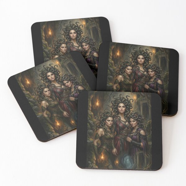 Item preview, Medusa and her sisters designed and sold by Qween-of-Arts.