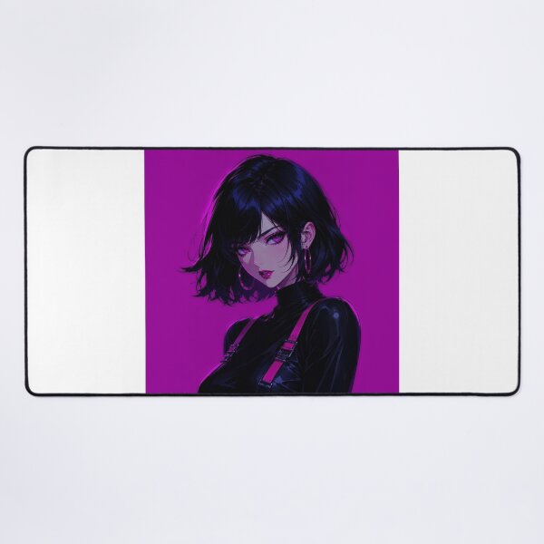 Item preview, Violet Noir Cyberpunk Portrait designed and sold by ZenOtaku Lab.