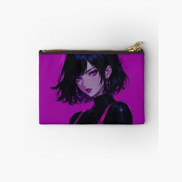 Item preview, Violet Noir Cyberpunk Portrait designed and sold by ZenOtaku Lab.