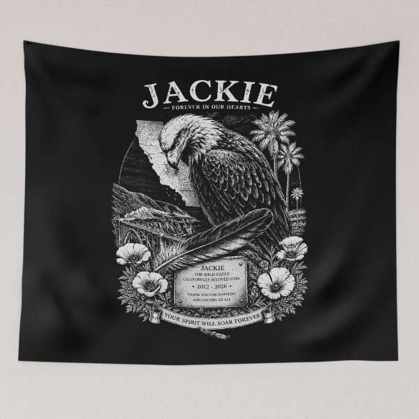 Item preview, Jackie Bald Eagle Memorial, Forever Flying High 2012 2026 designed and sold by WildHeartsStore.