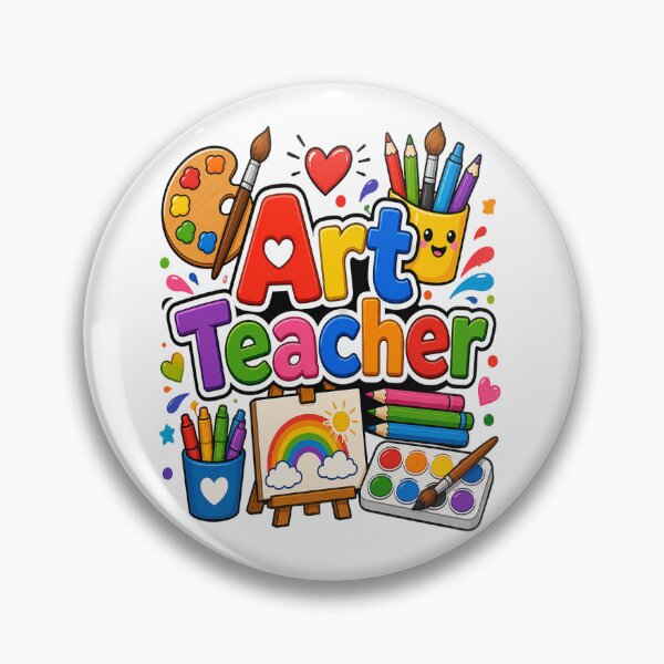 Item preview, Cute Art Teacher Rainbow Back To School Educator Gift designed and sold by shemodas.