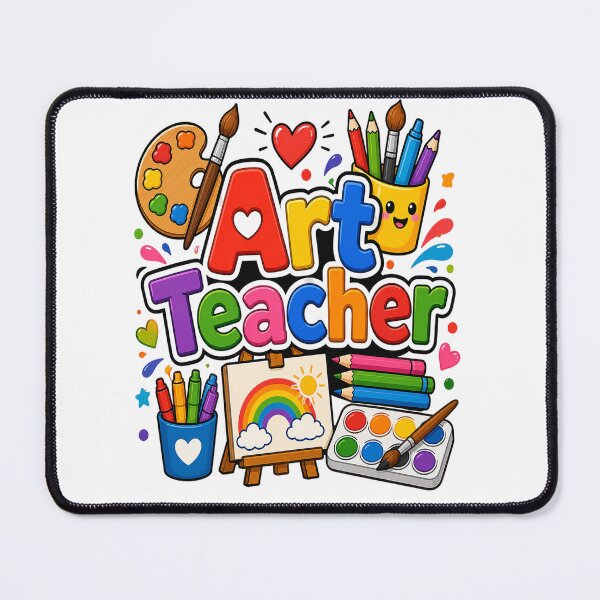 Item preview, Cute Art Teacher Rainbow Back To School Educator Gift designed and sold by shemodas.