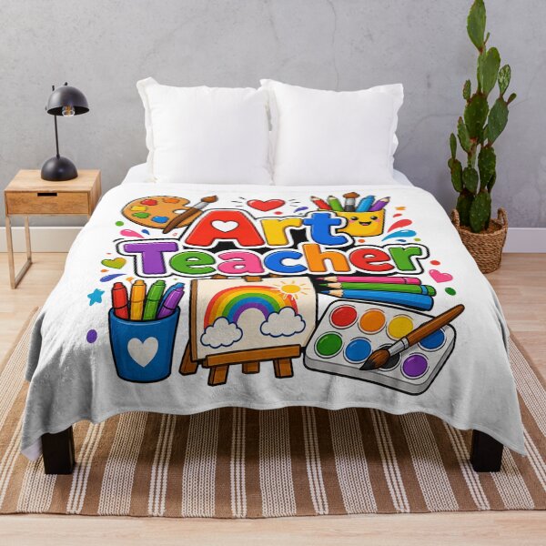 Item preview, Cute Art Teacher Rainbow Back To School Educator Gift designed and sold by shemodas.