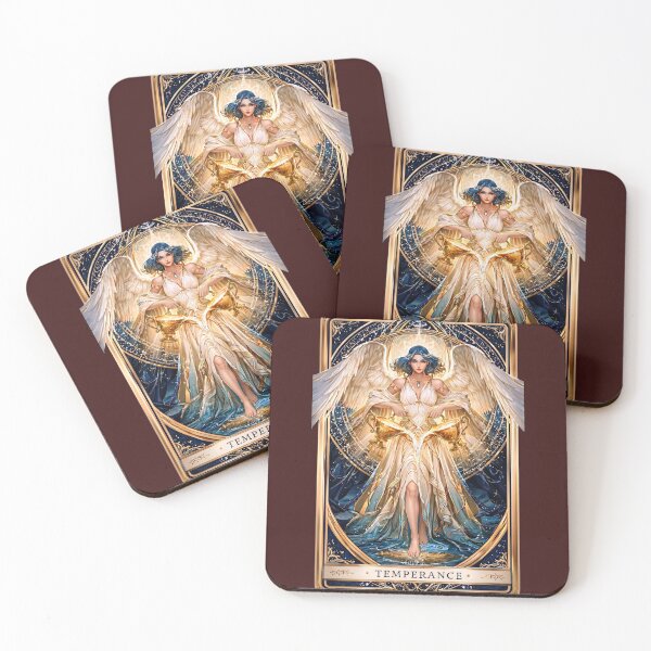 Item preview, Temperance Tarot Angel Water Alchemy designed and sold by MythicMood.