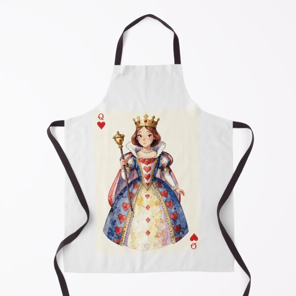 Item preview, Queen of Hearts Playing Card Watercolor Anime Princess Art designed and sold by WildArtIT.