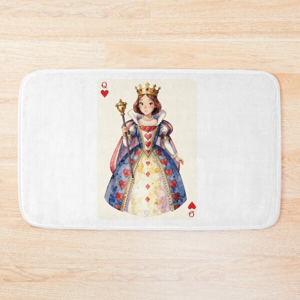 Item preview, Queen of Hearts Playing Card Watercolor Anime Princess Art designed and sold by WildArtIT.