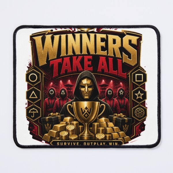 Item preview, Winners Take All | Bold Motivational Champion Typography T-Shirt designed and sold by rushaib.