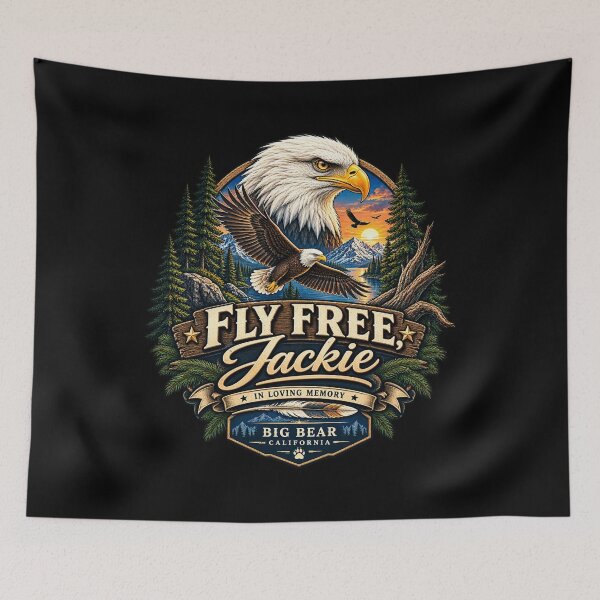 Item preview, Jackie Forever Our Queen Bald Eagle Memorial Tribute designed and sold by CirceRavens.