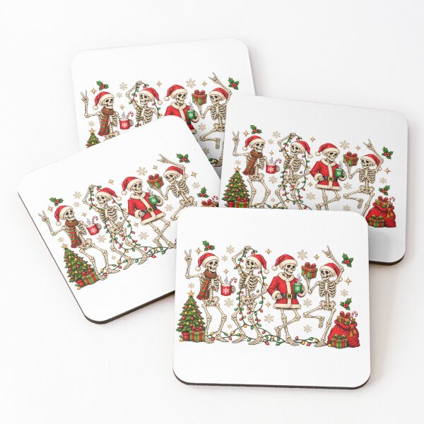 Item preview, Christmas Skeleton T-Shirt – Funny Spooky Santa Skeletons Holiday Shirt designed and sold by ARTwy.