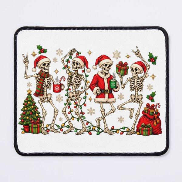Item preview, Christmas Skeleton T-Shirt – Funny Spooky Santa Skeletons Holiday Shirt designed and sold by ARTwy.