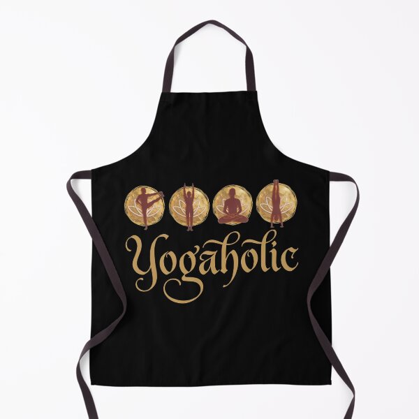 Item preview, Elegant Yogaholic - Golden Yoga Poses & Lotus Meditation designed and sold by Shopeon Designs.